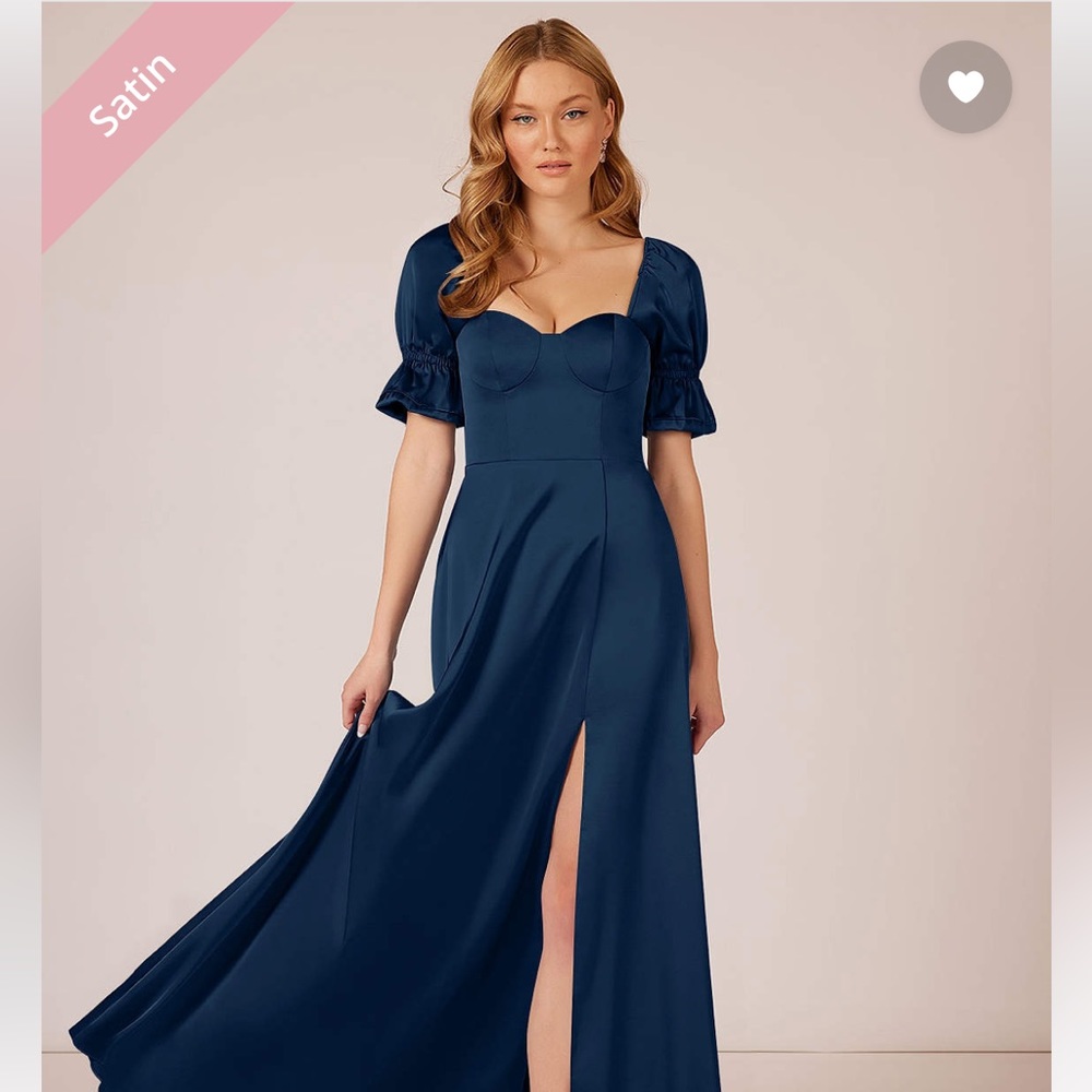 Azazie Harlie Dress - Sz 0 - Dark Navy - like new